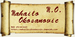 Mahailo Okošanović vizit kartica